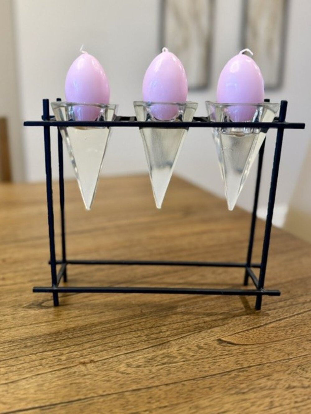 Modern Minimalist Iron Candle Holder Centerpiece
